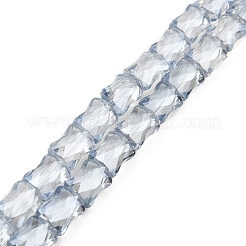 AB Color Plated Transparent Glass Beads Strands&nbsp;EGLA-P051-06A-A