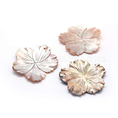 Undyed Shell Pendants&nbsp;SSHEL-E564-36A-1