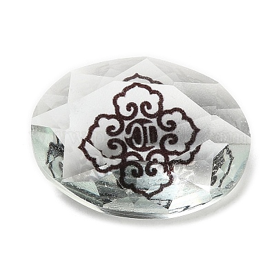 Pointed Back Glass Rhinestone Cabochons&nbsp;GLAA-B012-43A-1