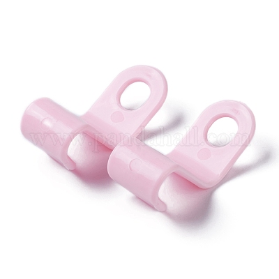 S字型多機能フック  プラスチックハンガーコネクタフック  洋服掛け用  ピンク  41x19x30mm  穴：9.5mm&nbsp;KY-C004-01B-1