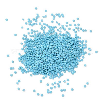 キュービックジルコニアカボション  多面カットダイヤモンド  ディープスカイブルー  1x1mm&nbsp;ZIRC-K090-1mm-01B-1