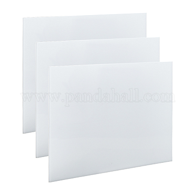プラスチックシート  長方形  ホワイト  40.7x30.5x0.3cm&nbsp;FIND-WH0199-401E-02-1