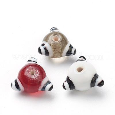 Handmade Bumpy Lampwork Beads&nbsp;LAMP-G142-07B-1