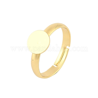 Brass Adjustable Ring Components&nbsp;KK-A272-03B-G-1