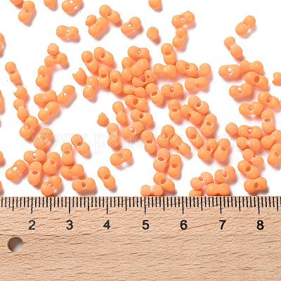 Rubberized Style Glass Seed Beads&nbsp;SEED-Z003-01I-1