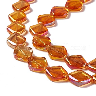 Electroplate Glass Beads Strands&nbsp;EGLA-L032-FR-1