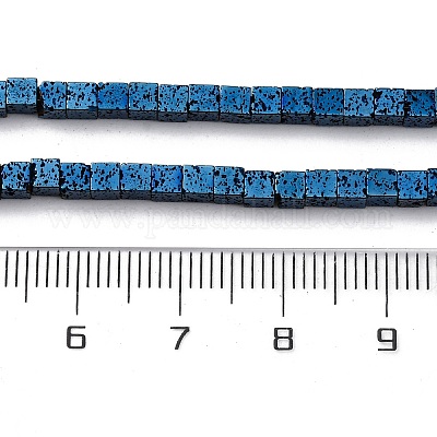 Electroplated Natural Lava Rock Beads Strands&nbsp;G-A256-B01-02G-1