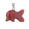 Natural Carnelian Pendants, Dolphin, 20mm