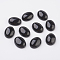 Natural Obsidian Flat Back Cabochons, Oval, 30x22x7~8mm