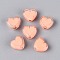Heart Acrylic Beads, Bead in Bead, Light Salmon, 7x8x4mm, Hole: 1.8mm, about 2777pcs/500g