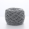 Soft Crocheting Polyester Yarn, Thick Knitting Yarn for Scarf, Bag, Cushion Making, Light Grey, 6mm, about 100m/skein