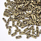 Electroplate Opaque Glass Seed Beads, 2-Hole, Rectangle, Golden Plated, 4.5~5x2x1.3~1.5mm, Hole: 0.5~0.8mm