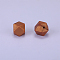 Hexagonal Silicone Beads, Saddle Brown, 23x17.5x23mm, Hole: 2.5mm