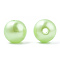 Spray Painted ABS Plastic Imitation Pearl Beads, Round, Pale Green, 8x7.5mm, Hole: 1.8mm, about 2080 pcs/500g