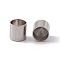 Tarnish Resistant 201 Stainless Steel Cord Ends, End Caps, Column, Stainless Steel Color, 7x7mm, Inner Diameter: 6mm