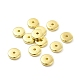 Ccbプラスチックスペーサービーズ  ディスク  ゴールドカラー  10x3mm  穴：1.8mm&nbsp;CCB-G017-09G-1