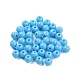 プラスチックビーズ  ラウンド  ダークブルー  6x5.5mm  穴：1.8mm  約3846個/500g&nbsp;MACR-S378-01L-1