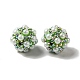Polymer Clay Rhinestone Beads&nbsp;RGLA-D050-01B-1