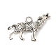 Alloy Howling Wolf Pendants&nbsp;EJ1753-1