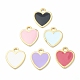 Brass Enamel Pendants&nbsp;KK-B030-09G-1
