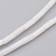 天然石シェルビーズ連売り  染め  コラム  フローラルホワイト  6x2mm  穴：0.5mm  約67個/連  15.2インチ&nbsp;X-BSHE-P017-03-3