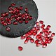 透明ガラスビーズ  ティアドロップ  レッド  8.5x5.5x5.5mm  穴：1mm&nbsp;GLAA-TAC0025-05E-1