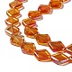 Electroplate Glass Beads Strands&nbsp;EGLA-L032-FR-4