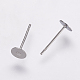 Non-Tarnish 304 Stainless Steel Stud Earring Settings&nbsp;X-STAS-K146-009-5mm-1