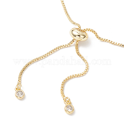 Chakra Brass Box Chain Slider Bracelets&nbsp;BJEW-JB12602-02