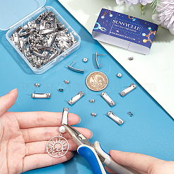 304ステンレススチールスタッドピアス  耳ナッツ  長方形  ステンレス鋼色  21x6mm  穴：2.4mm  ピン：0.7mm&nbsp;STAS-SC0008-70
