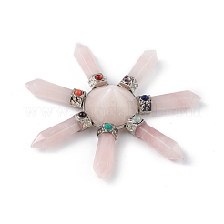 Chakra Natural Rose Quartz Energy Tower Pyramid&nbsp;G-L524-08P-04