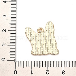 Animal Puppy Alloy Enamel Pendants&nbsp;FIND-V001-03G-02