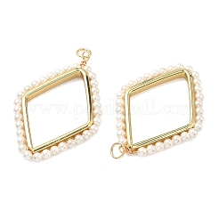 ABS Plastic Pearl Pendants&nbsp;KK-H259-03G
