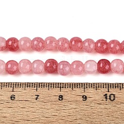 Ombre Effect Dyed Crackle Glass Beads Strands&nbsp;GLAA-Q106-01A-B07