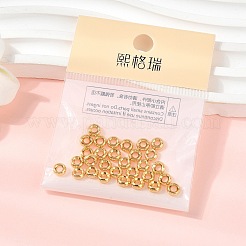 シェグレイスの真鍮ビーズ  ロンデル  カドミウムフリー＆ニッケルフリー＆鉛フリー  18KGP本金メッキ  5x2.5mm  穴：2mm&nbsp;XGR0117G-124G