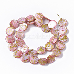 Drawbench Freshwater Shell Beads Strands&nbsp;SHEL-T014-012D