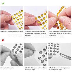 Transparent Acrylic Rhinestone Sticker&nbsp;DIY-WH0012-03