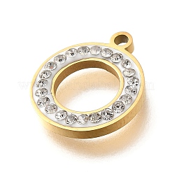 304 Stainless Steel Flat Round Pendants&nbsp;STAS-348-13A-G