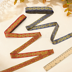 2 Bundle 2 Colors Ethnic Style Embroidery Polyester Ribbons&nbsp;OCOR-MA0001-73