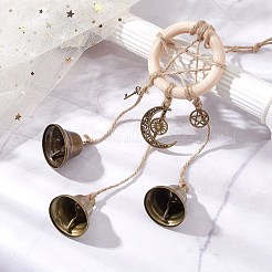 Iron Witch Bells for Door Knob for Protection&nbsp;HJEW-JM02203