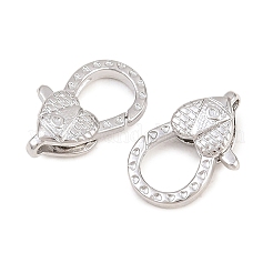 Brass Lobster Claw Clasps&nbsp;KK-H287-08G-P