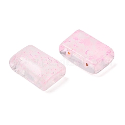 2-Hole Baking Paint Transparent Glass Beads&nbsp;GL-CBA5BF9-01E