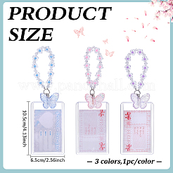 3 Bags 3 Colors Acrylic Hanging Card Holders&nbsp;AJEW-ME0003-46