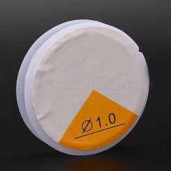 ラウンドクリスタル弾性ストレッチスレッド  ブレスレット用ジェムストーンジュエリービーズクラフト作り  透明  1mm  約4.3ヤード（4m）/ロール&nbsp;EW-Z001-D01-1.0mm
