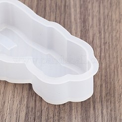 バレンタインデーのDIYシリコン型  カップル向けキャンドル作り  ホワイト  109x55x22.5mm  内径：99x46mm&nbsp;SIL-R051-01B