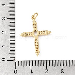 Easter Brass Micro Pave Clear Cubic Zirconia Pendants&nbsp;KK-E799-05C-G