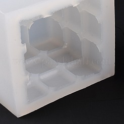 マジック キューブ キャンドル食品グレードのシリコン型  香りのよいキャンドル作りに  ホワイト  71x74x67mm  内径：60x60x58mm&nbsp;DIY-D071-10