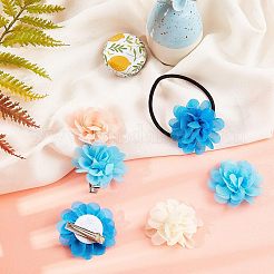 レースの服飾材料  花  ミックスカラー  50mm  5個/セット&nbsp;OHAR-CA0001-01