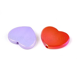 UV Plating Opaque Acrylic Beads&nbsp;OACR-T028-40