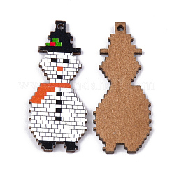 Printed Basswood Pendants&nbsp;WOOD-S045-040